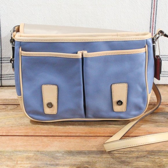 Coach Color Block Coral and Blue - Picture 2 of 5